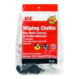 Ace Cotton Wiping Cloth Assorted Color 8oz Ace Cotton Wiping Cloth Assorted Color 8oz